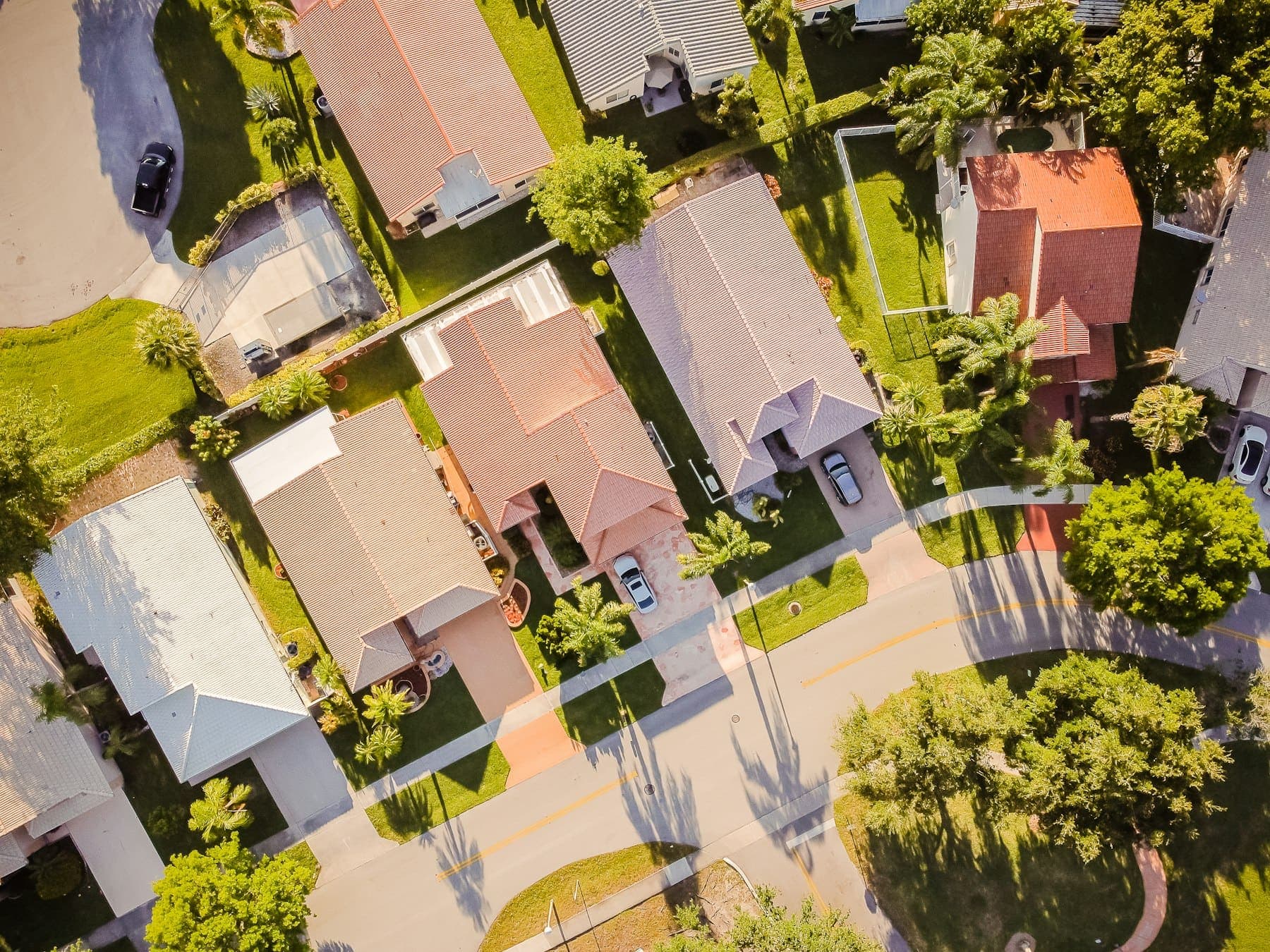 Residential streets in Margate, Florida